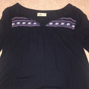 Hollister Navy Blouse